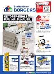 Bauzentrum Borgers Baumärkte Prospekt der aktuellen Woche mit 8 Seiten, gültig von 10.10.2025 bis 18.10.2025, in Rhede und Umgebung Aktueller Bauzentrum Borgers Baumärkte Prospekt in Rhede und Umgebung, "OKTOBER-DEALS FÜR IHR ZUHAUSE." mit 8 Seiten, 10.10.2025 - 18.10.2025