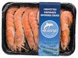 Crevettes sauvages entières crues surgelées - GINEYS dans le catalogue Intermarché Super