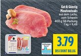 Minutensteaks aus dem Lachs, vom Schwein im diska Prospekt Minutensteaks aus dem Lachs, vom Schwein von Gut & Günstig im aktuellen diska Prospekt für 3,79 €