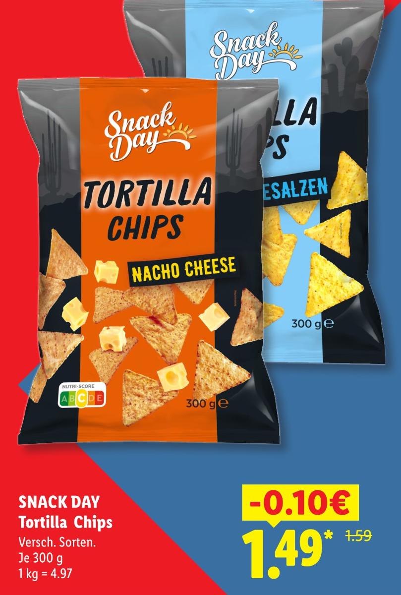 Tortilla Chips Gesalzen