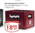 Kölsch Angebote von Schreckenskammer bei GLOBUS Erftstadt für 18,99 €