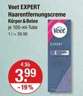 Aktuelles EXPERT Haarentfernungscreme Körper&Beine Angebot bei V-Markt in Regensburg ab 3,99 €