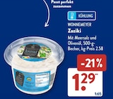 Aktuelles Zaziki Angebot bei ALDI SÜD in Düsseldorf ab 1,29 €