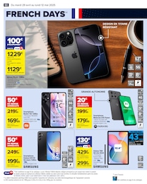 Offre Smartphone Samsung dans le catalogue Carrefour du moment à la page 62