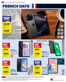 Promo IPhone SE dans le catalogue Carrefour du moment à la page 62