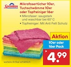 Netto Marken-Discount Holzkirchen - Mikrofasertücher 10er, Tuchschwämme 10er oder Topfreiniger 16er Angebot im Prospekt Mikrofasertücher 10er, Tuchschwämme 10er oder Topfreiniger 16er bei Netto Marken-Discount im Holzkirchen Prospekt für 4,99 €