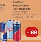 Energy Drink oder Organics Angebote von Red Bull bei boni Center Bochum für 0,88 €