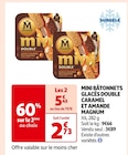 MINI BÂTONNETS GLACÉS DOUBLE CARAMEL ET AMANDE - MAGNUM dans le catalogue Auchan Supermarché