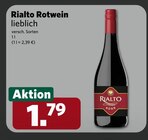 Rotwein lieblich von Rialto für 1,79 € bei combi im Angebot Rotwein lieblich von Rialto im aktuellen combi Prospekt