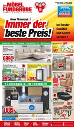 Die Möbelfundgrube Prospekt "Immer der beste Preis!" für Weiskirchen, 15 Seiten, 29.02.2024 - 13.03.2024