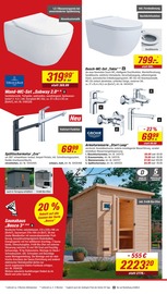 WC im toom Baumarkt Prospekt in Cuxhaven Aktueller toom Baumarkt Prospekt mit WC, "Respekt, wer's selber macht.", Seite 8