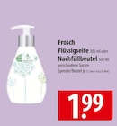 Flüssigseife im Angebot bei famila Nordost in Kiel Flüssigseife Angebote von Frosch bei famila Nordost Kiel für 1,99 €
