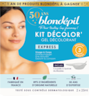 GEL DÉCOLORANT VISAGE PEAU NORMALE BLONDÉPIL - BLONDEPIL en promo chez Auchan Hypermarché Asnières-sur-Seine à 3,57 €