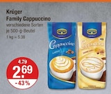 Family Cappuccino von Krüger für 2,69 € bei V-Markt im Angebot Family Cappuccino von Krüger im aktuellen V-Markt Prospekt