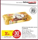 Bûche Pur Beurre Cacao - CHABRIOR dans le catalogue Intermarché Super