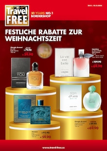 Aktueller Travel FREE Prospekt "FESTLICHE RABATTE ZUR WEIHNACHTSZEIT" Seite 1 von 12 Seiten