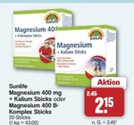 Magnesium 400 mg + Kalium Sticks von Sunlife im aktuellen famila Nordwest Prospekt