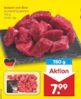 Gulasch vom Rind von  im aktuellen Netto Marken-Discount Prospekt für 7,99 €