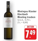 EDEKA Bad Schwalbach - Riesling trocken Angebot im Prospekt Riesling trocken bei EDEKA im Bad Schwalbach Prospekt für 7,49 €