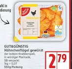 Hähnchenflügel gewürzt von Gut&Günstig für 2,79 € bei EDEKA im Angebot Hähnchenflügel gewürzt von Gut&Günstig im aktuellen EDEKA Prospekt