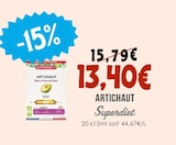 Artichaut - SUPERDIET en promo chez Naturalia Artichaut - SUPERDIET dans le catalogue Naturalia