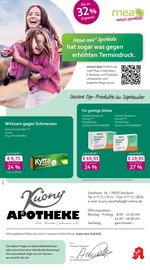 mea - meine apotheke Apotheken Prospekt der aktuellen Woche mit 4 Seiten, gültig von 01.09.2026 bis 30.09.2026, in Eigeltingen und Umgebung Aktueller mea - meine apotheke Apotheken Prospekt in Eigeltingen und Umgebung, "Unsere September-Angebote" mit 4 Seiten, 01.09.2026 - 30.09.2026