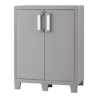 Armoire basse en résine gris 101X78X49 cm "MALO" en promo chez Brico Dépôt Saint-Priest à 79,90 €