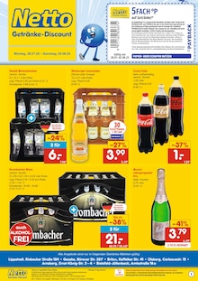 Coca Cola im aktuellen Netto Marken-Discount Prospekt (Lippstadt) Coca Cola im Netto Marken-Discount Prospekt "DER ORT, AN DEM DU IMMER AUSGEZEICHNETE PREISE FINDEST." mit 2 Seiten (Lippstadt)