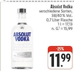 Aktuelles Vodka Angebot bei EDEKA in Dresden ab 11,99 €