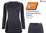 Promo T-shirt de sport thermique femme à 6,95 € dans le catalogue Action à Podensac