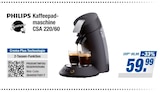 Senseo Kaffeepadmaschine CSA 220/60 im Angebot bei expert in Lemgo Senseo Kaffeepadmaschine CSA 220/60 Angebote von Philips bei expert Lemgo für 59,99 €