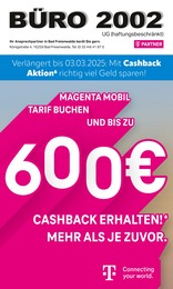 BÜRO 2002 UG Prospekt für Bad Freienwalde mit 8 Seiten BÜRO 2002 UG Prospekt für Bad Freienwalde: "Verlängert bis zum 03.03.2025: Mit Cashback Aktion richtig viel Geld sparen!", 8 Seiten, 02.01.2025 - 31.01.2025