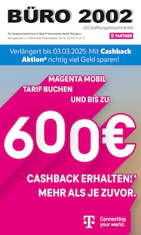 BÜRO 2002 UG Prospekt Verlängert bis zum 03.03.2025: Mit Cashback Aktion richtig viel Geld sparen! mit  Seiten in Strausberg und Umgebung