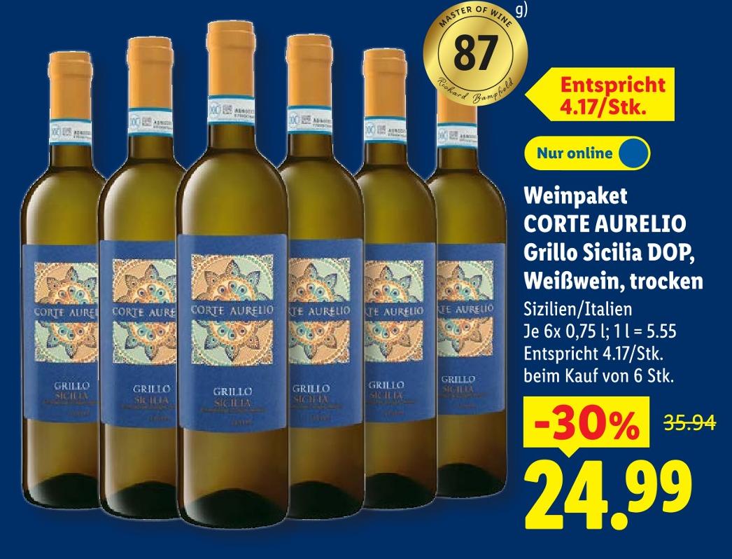 Grillo Sicilia DOP Weißwein, trocken