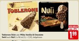 Toblerone Stick oder Milka Vanilla & Chocolate Swirl auch Nuii Angebote von Toblerone bei EDEKA Lahr für 1,99 €