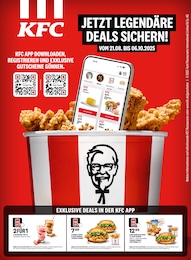 KFC Prospekt für Chemnitz mit 2 Seiten KFC Prospekt für Chemnitz: "JETZT LEGENDÄRE DEALS SICHERN!", 2 Seiten, 21.08.2025 - 06.10.2025