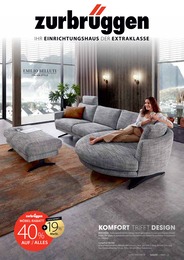 Zurbrüggen Prospekt für Arnsberg mit 56 Seiten Zurbrüggen Prospekt für Arnsberg: "KOMFORT TRIFFT DESIGN", 56 Seiten, 23.05.2022 - 27.08.2022