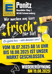 EDEKA Prospekt für Schwarzenberg: "Wir machen uns kurz frisch für Sie!", 2 Seiten, 07.07.2025 - 12.07.2025