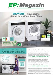 EP: Prospekt SIEMENS - Hausgeräte, die all Ihre Wünsche erfüllen! mit 12 Seiten
