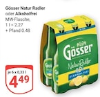 Natur Radler im Angebot bei GLOBUS in Bad Homburg Natur Radler Angebote von Gösser bei GLOBUS Bad Homburg für 4,49 €