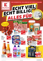 Kaufland Prospekt für Seligenstadt mit 44 Seiten Kaufland Prospekt für Seligenstadt: "ECHT VIEL ECHT BILLIG. ALLES FÜR 1€", 44 Seiten, 04.06.2020 - 10.06.2020