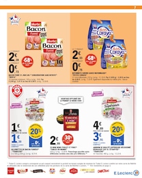 Prix et réduction Jambon cuit dans le prospectus E.Leclerc en cours Offre Jambon cuit dans le catalogue E.Leclerc du moment à la page 7