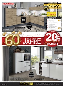 Küche im BRAUN Möbel-Center Prospekt "Wir feiern Jubiläum!" mit 24 Seiten (Freiburg (Breisgau))