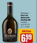 Riesling QW Angebote von Fürst von Metternich bei REWE Dormagen für 6,99 €