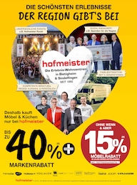 Aktueller hofmeister Prospekt, "DIE SCHÖNSTEN ERLEBNISSE DER REGION GIBT’S BEI HOFMEISTER", mit Angeboten der Woche, gültig von 24.06.2026 bis 24.06.2026