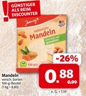 nah&frisch Thuine - Kalifornische Mandeln Angebot im Prospekt Kalifornische Mandeln bei nah&frisch im Thuine Prospekt für 0,88 €