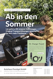 Aktueller Volkswagen Naumburg Prospekt "Sommer pur" mit 1 Seite