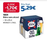 Bière sans alcool - 1664 en promo chez Costco Montreuil à 5,29 €