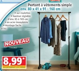 Promo Portant à vêtements simple à 8,99 € dans le catalogue Norma à Héricourt