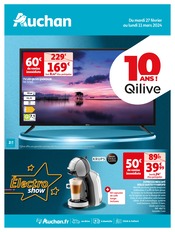 Télévision Angebote im Prospekt "Électro Show" von Auchan Hypermarché auf Seite 1